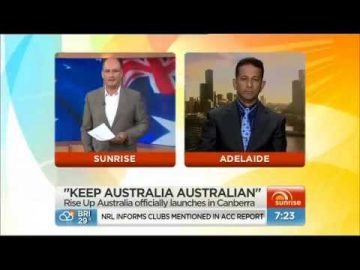 Rise Up Australia Party National President Daniel Nalliah on Channel 7 Sunrise Program